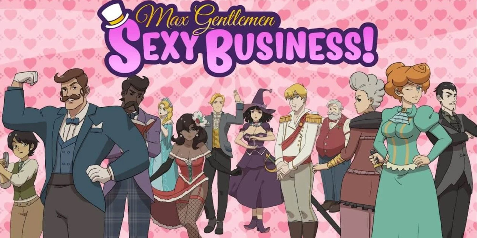 Max Gentlemen, negócios sexy, simulador de magnata dos negócios, amor grátis e elementos de simulador de namoro