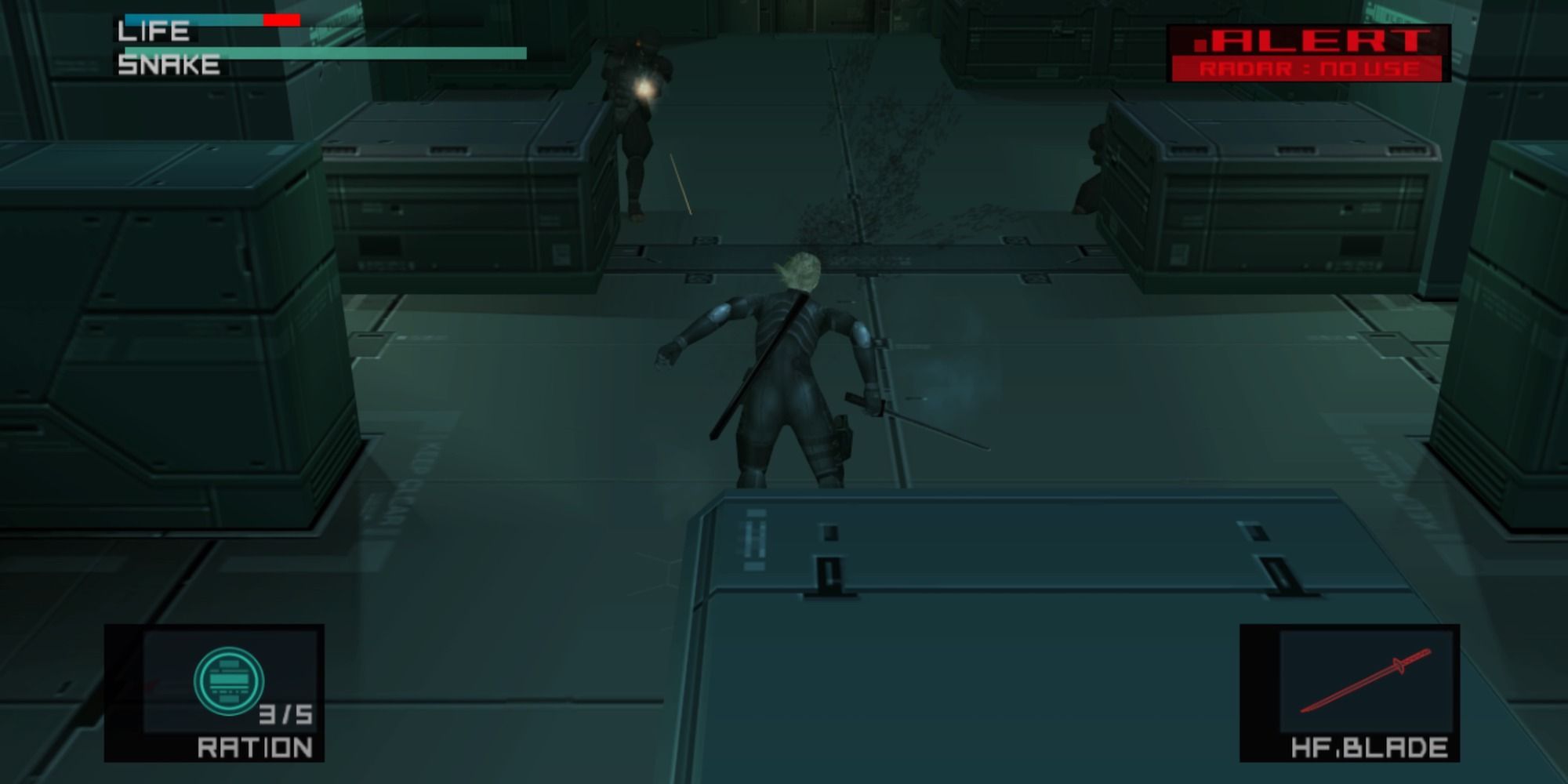 Metal Gear Solid 2 Raiden getting shot