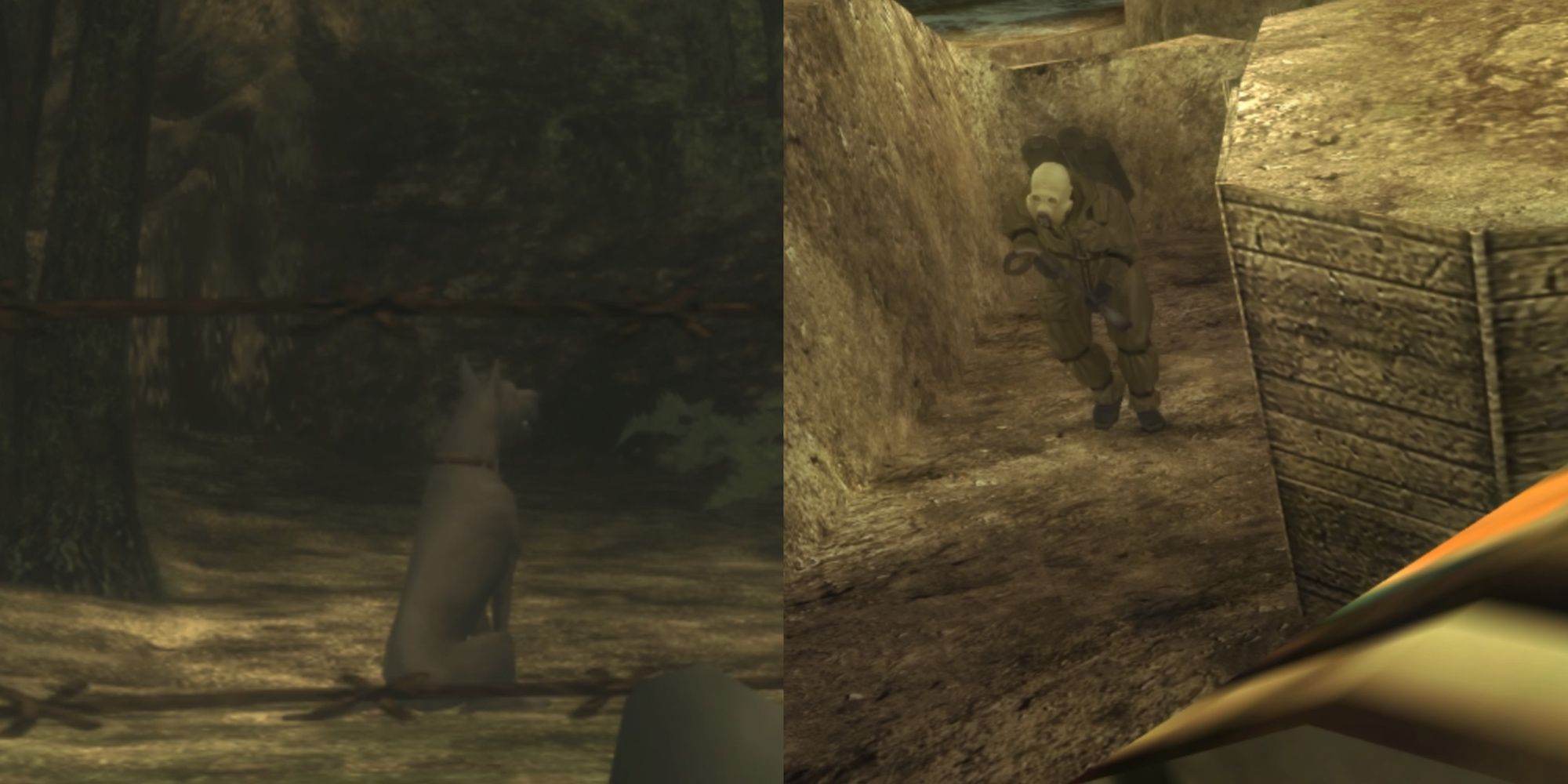 Metal Gear Solid 3 enemies split image