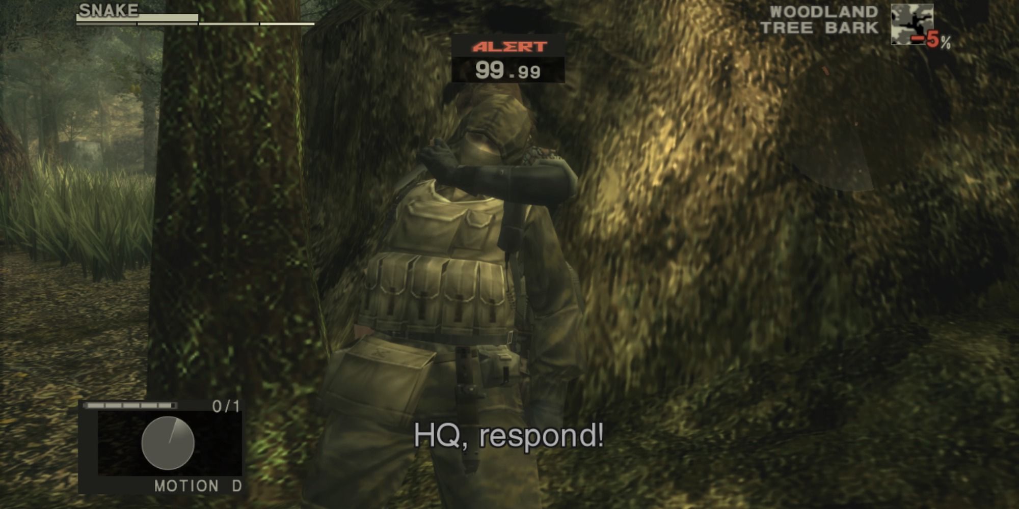 Metal Gear Solid 3 snake interogratting a guard