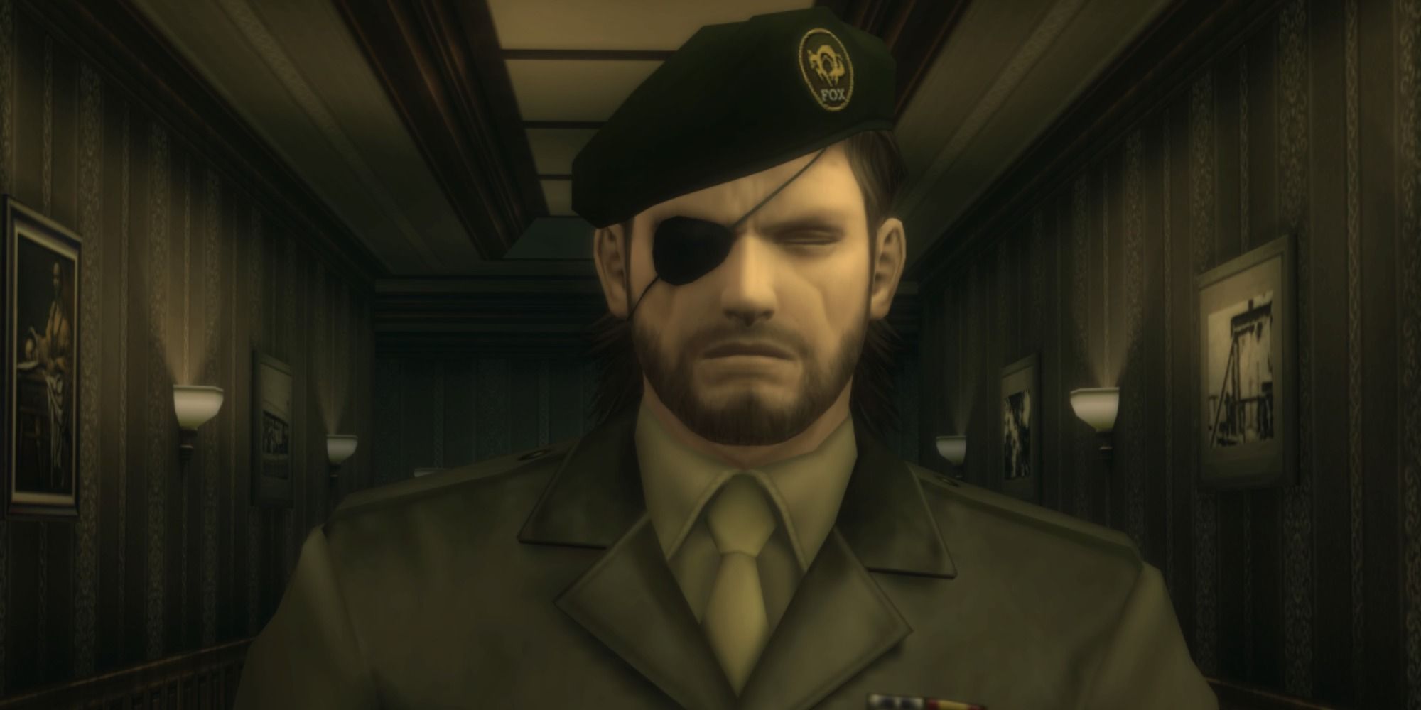 Closeup of Naked Snake in uniform