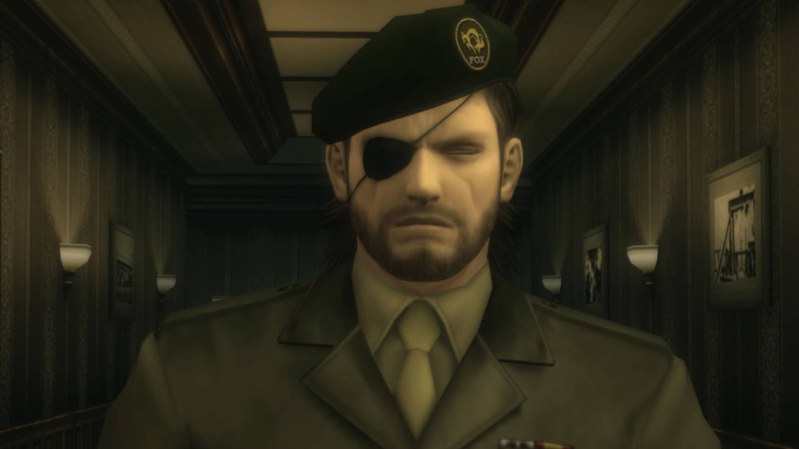 Closeup of Naked Snake in uniform