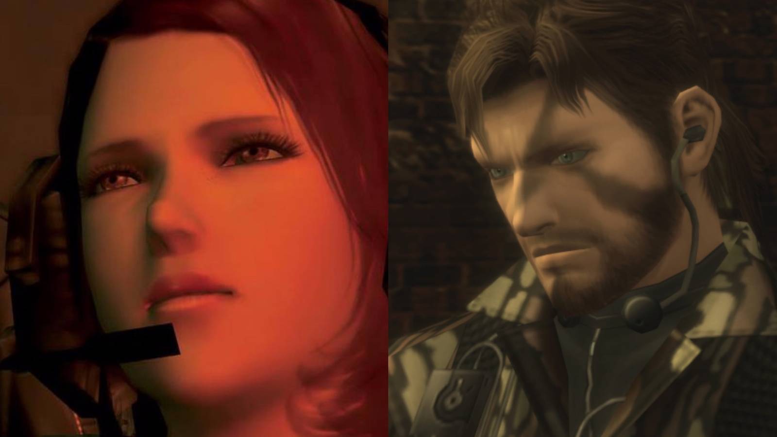 metal gear solid split image para-medic and snake