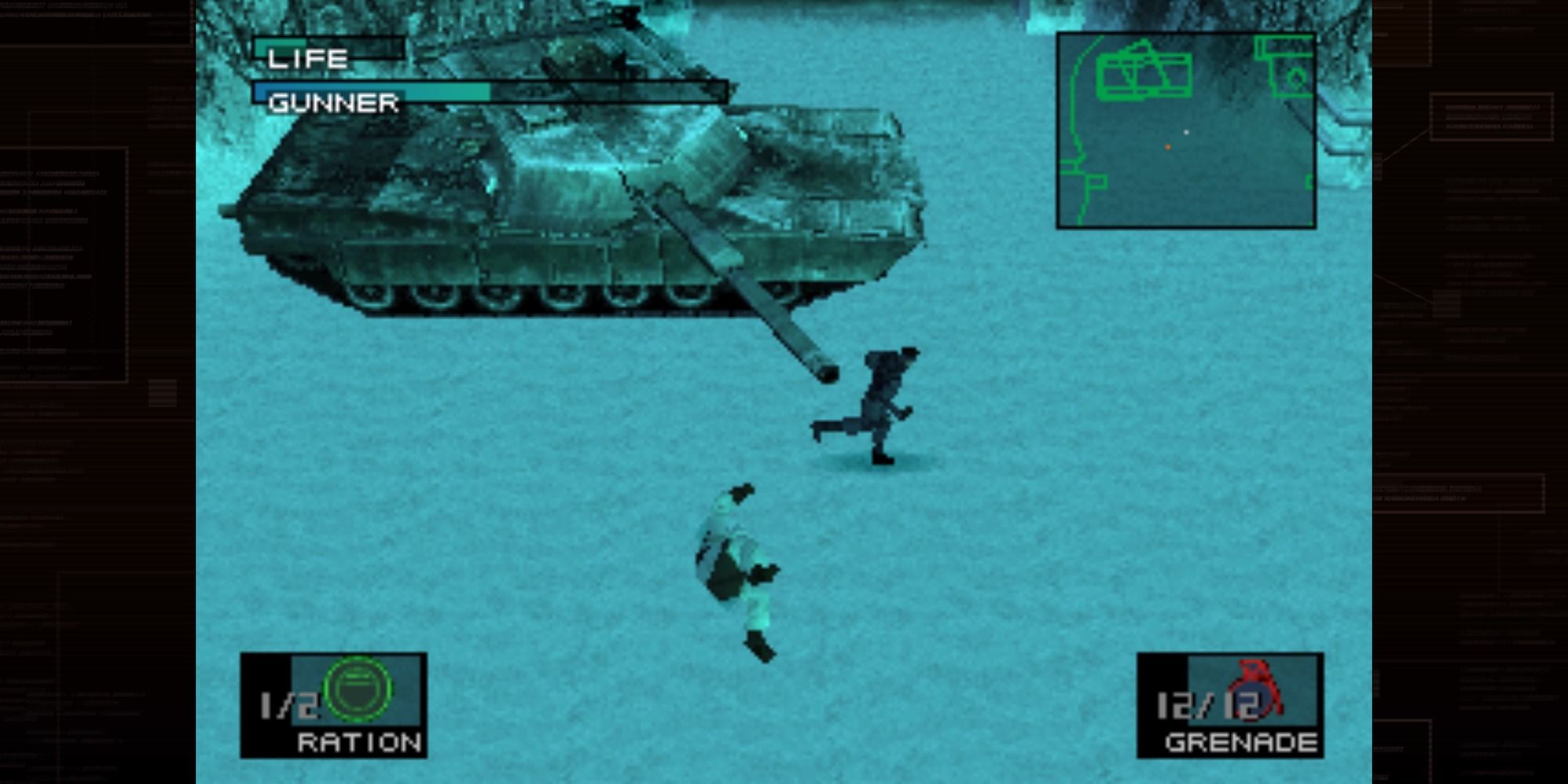 Metal Gear Solid Tank Boss Fight In Snowfield