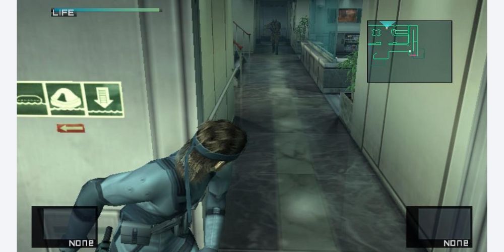 Gameplay screenshot from MGS HD collection 