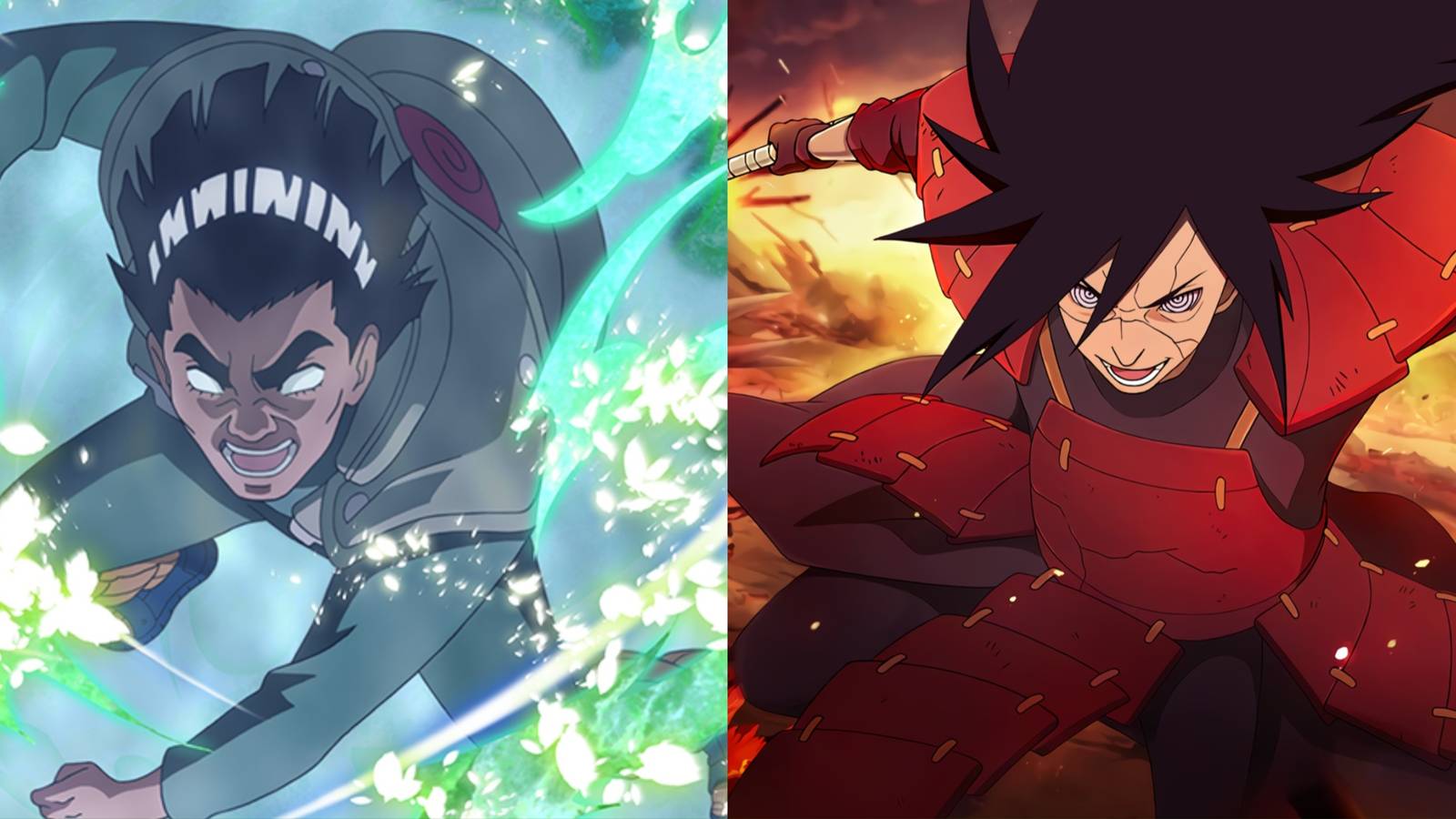 Might Guy Madara Uchiha Best Taijutsu Users Naruto - Featured