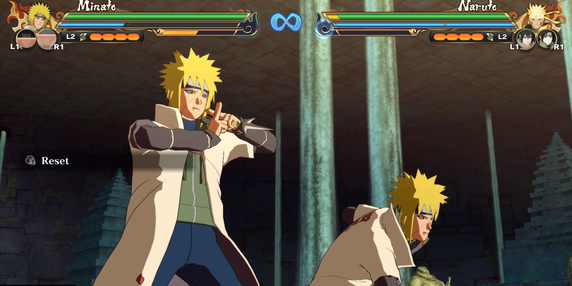 Minato with his shadow clone