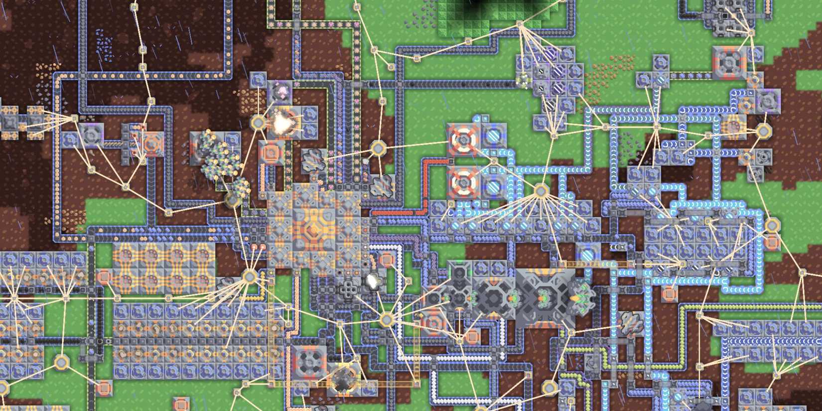 A player's factory in Mindustry