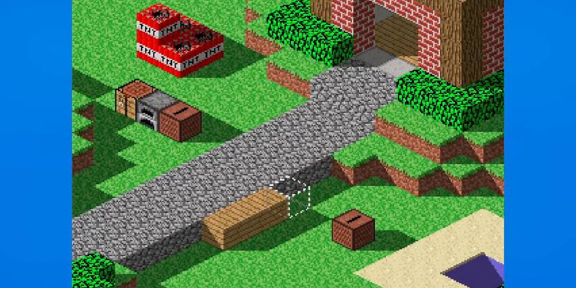 The Science Elf's Port of Minecraft for the TI-84 Plus CE. Source: The Science Elf YouTube channel