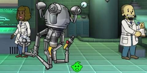 Mister Handy in operation fallout shelter