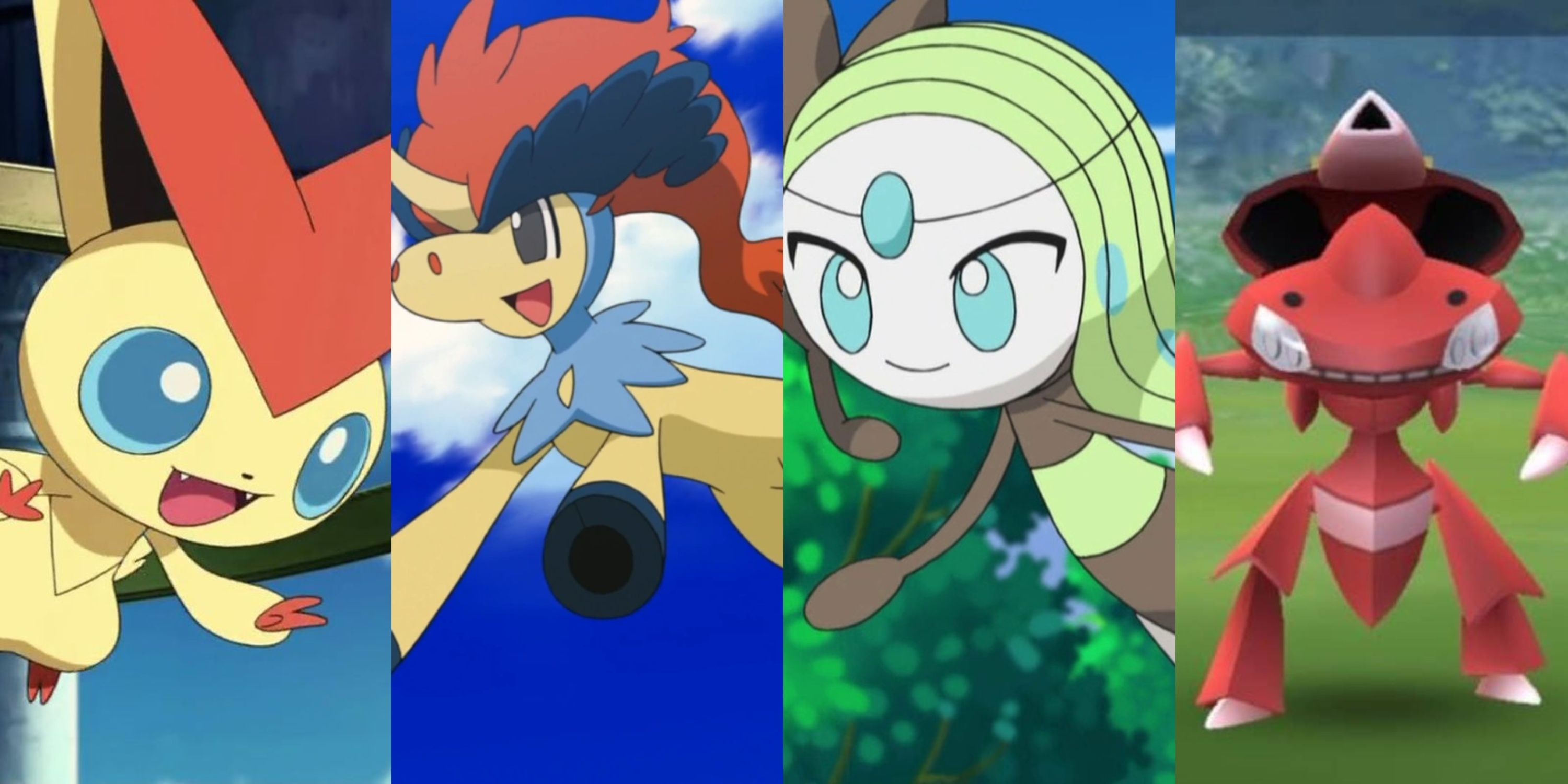 Victini, Keldeo, Meloetta, and Genesect