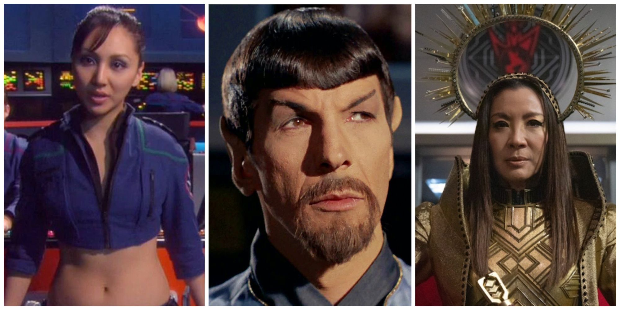Star Trek Best Mirror Episodes Collage Sato, Spock and Georgiou