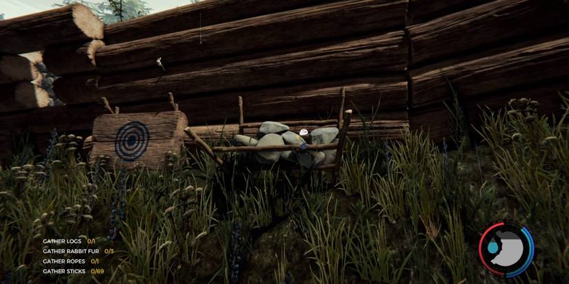 Rock Holder in The Forest