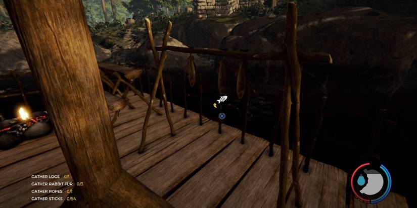 Drying Rack in The Forest