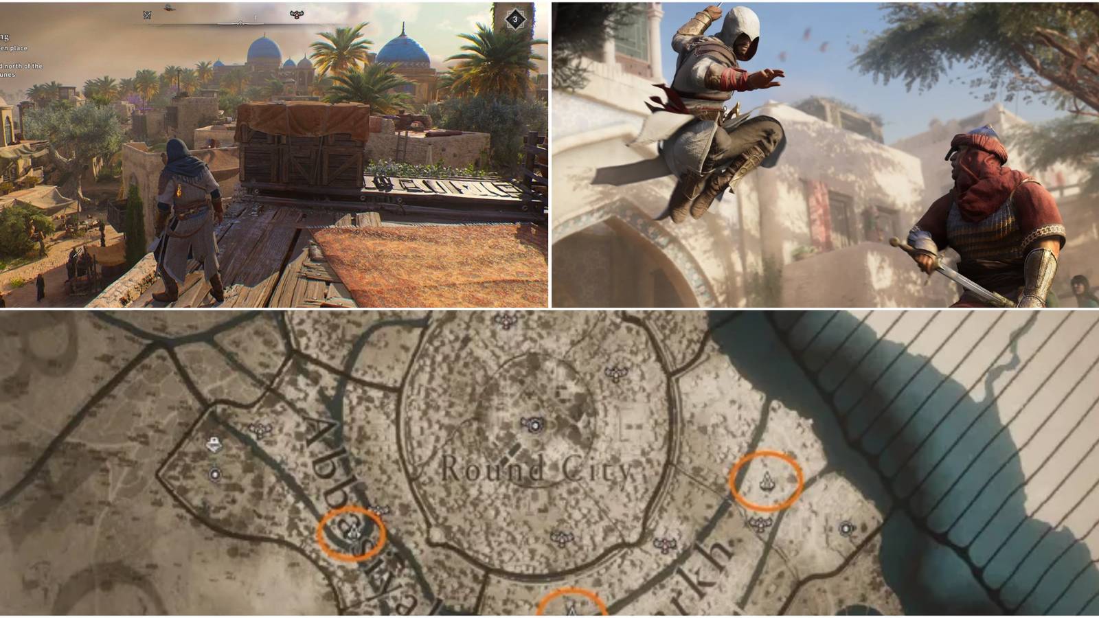 Locations Map, Basim on Horseback 