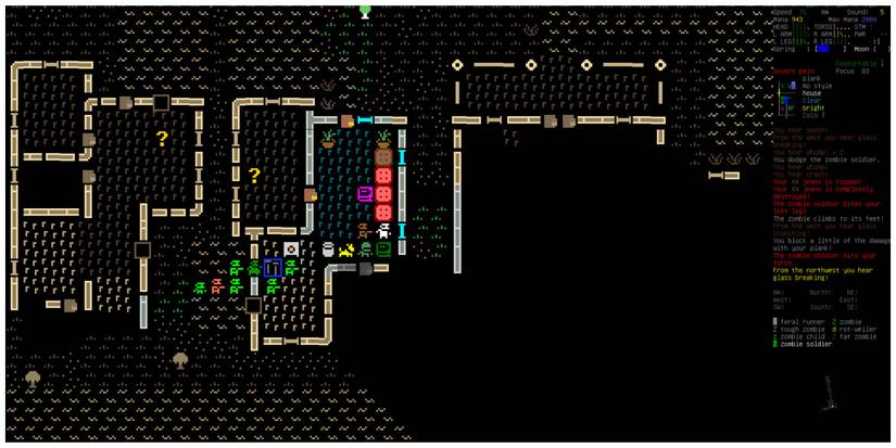 Cataclysm: Dark Days Ahead gameplay