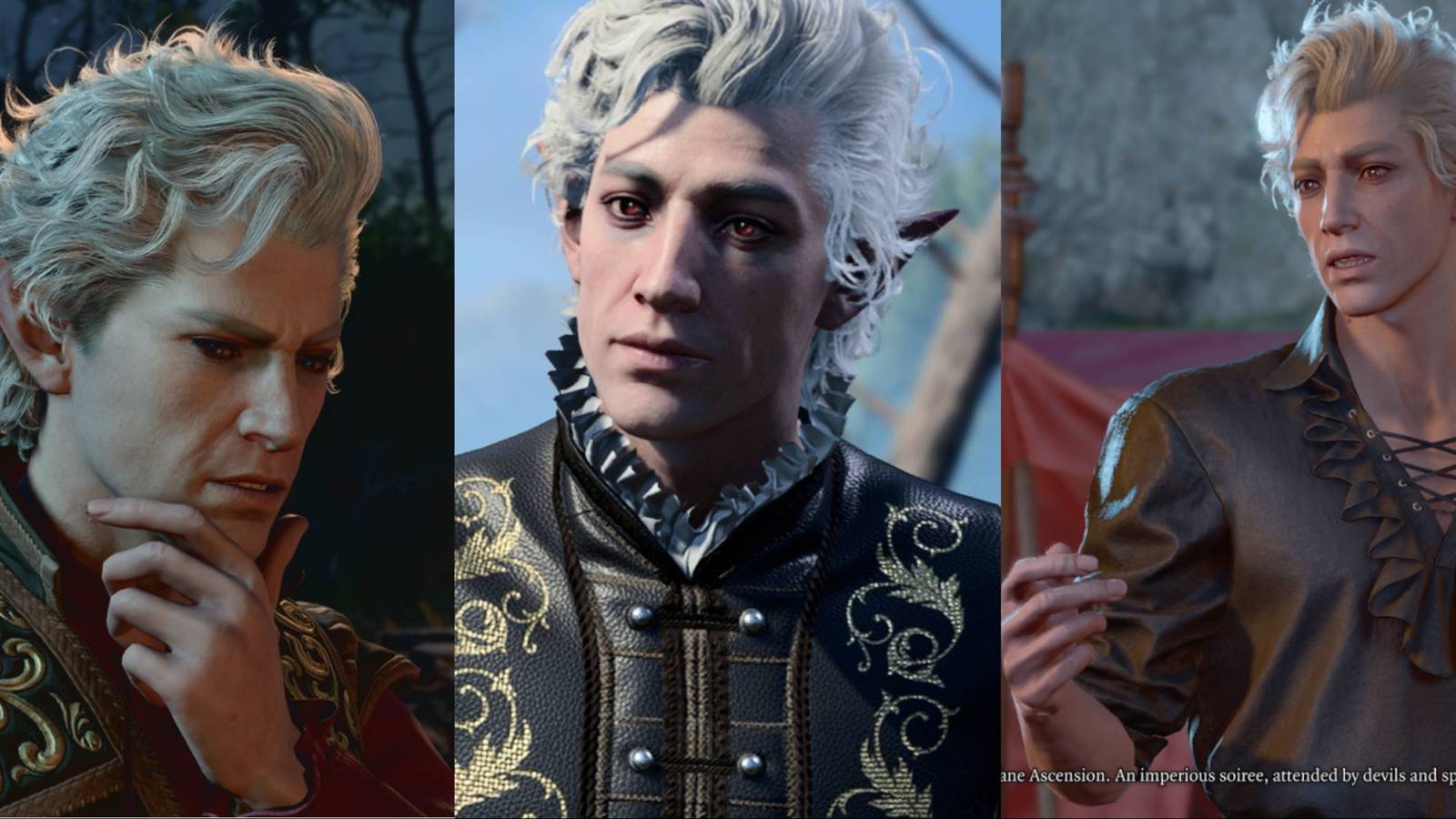 3 images of astarion