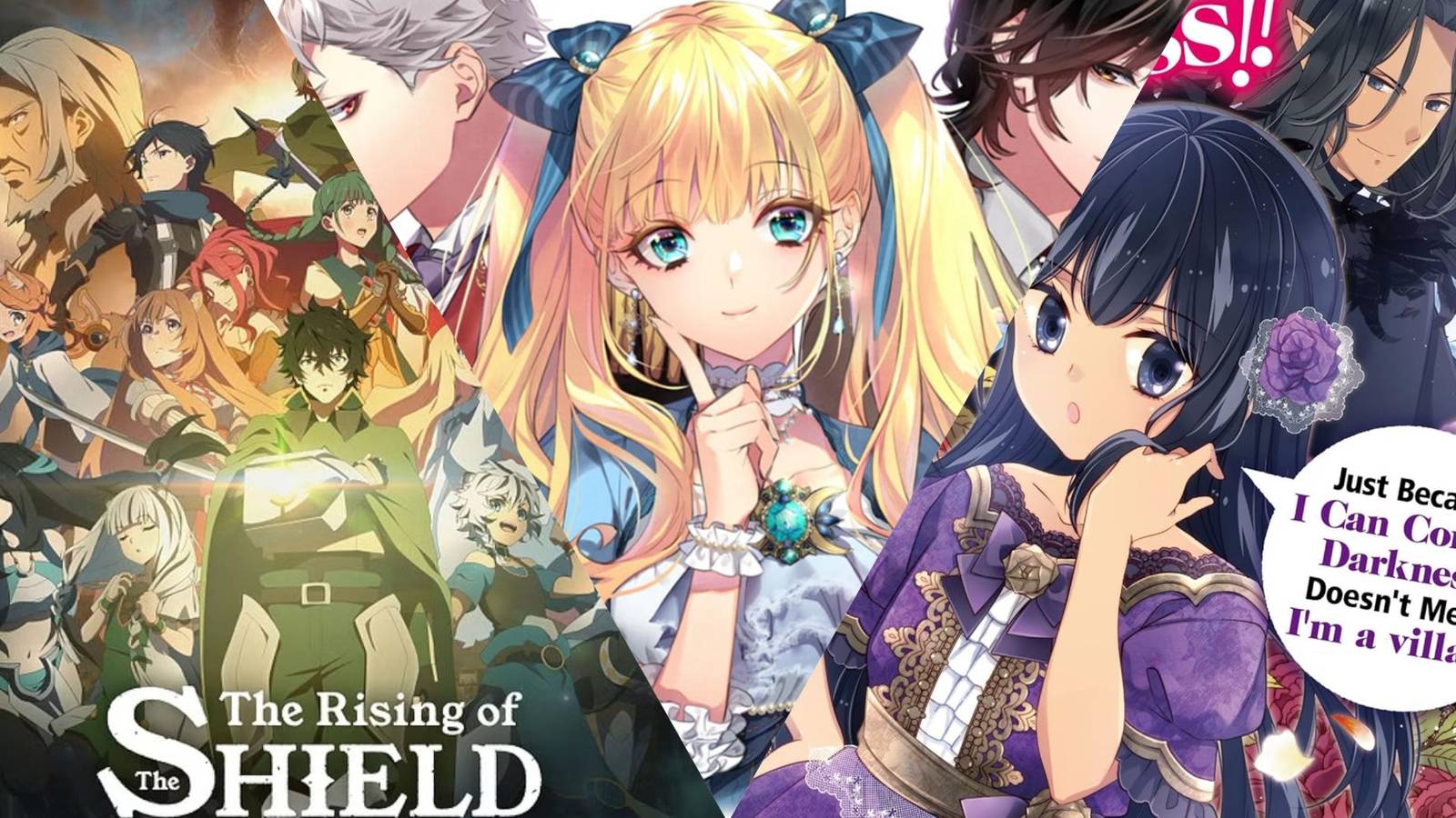 Shield Hero, I'm Not a Villainess!! and Villainess Who Became a Nightingale