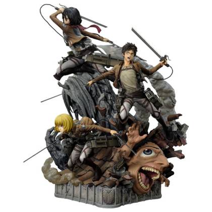 Eren Mikasa Armin Quarter Scale Figure