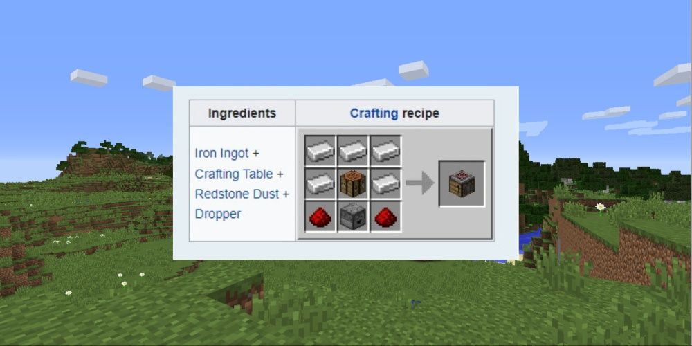 Crafting recipe for the crafter