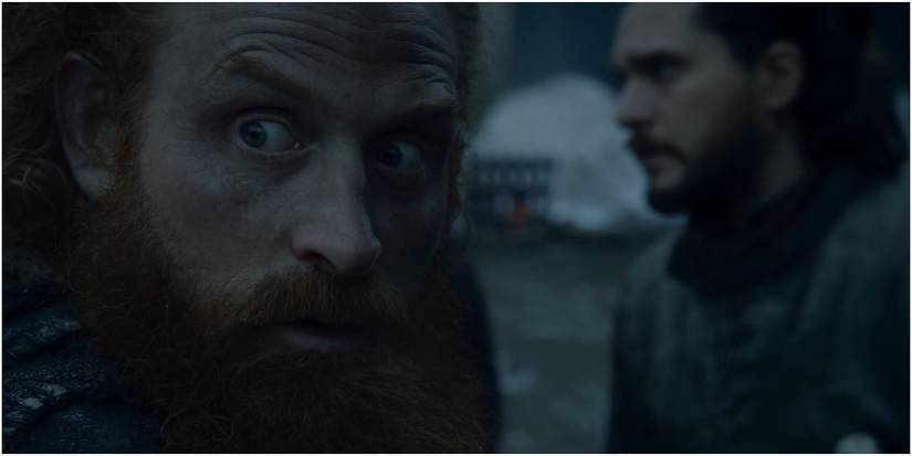 Tormund Giantsbane and Jon Snow in Game of Thrones.