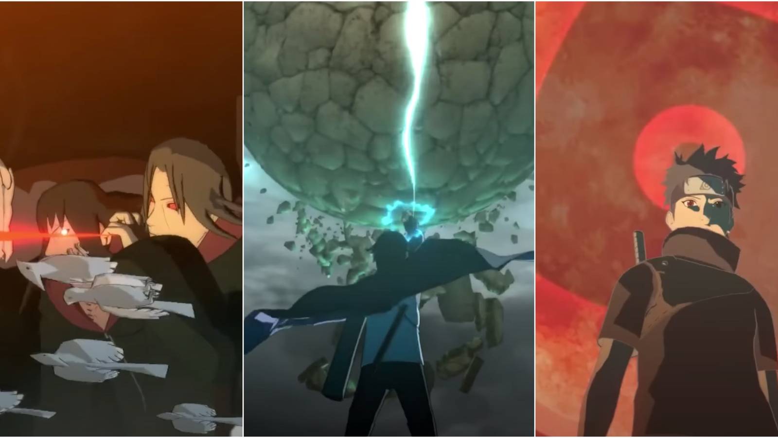 Itachi, Sasuke, and Shusei 