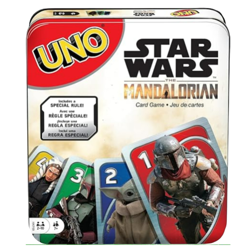 Mandalorian Uno set in a collectible tin. 