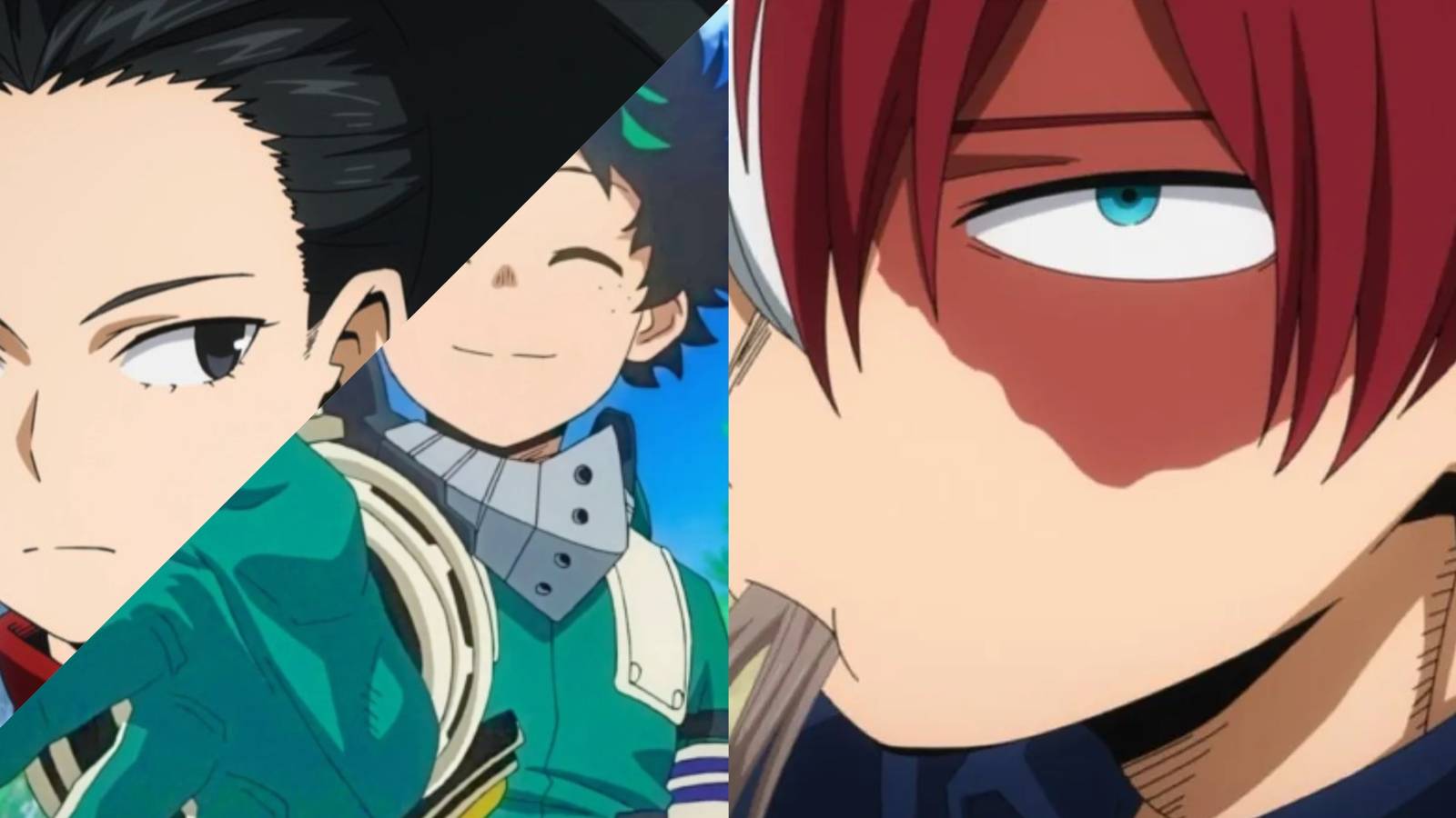 Shoto, Deku and Yaoyorozu