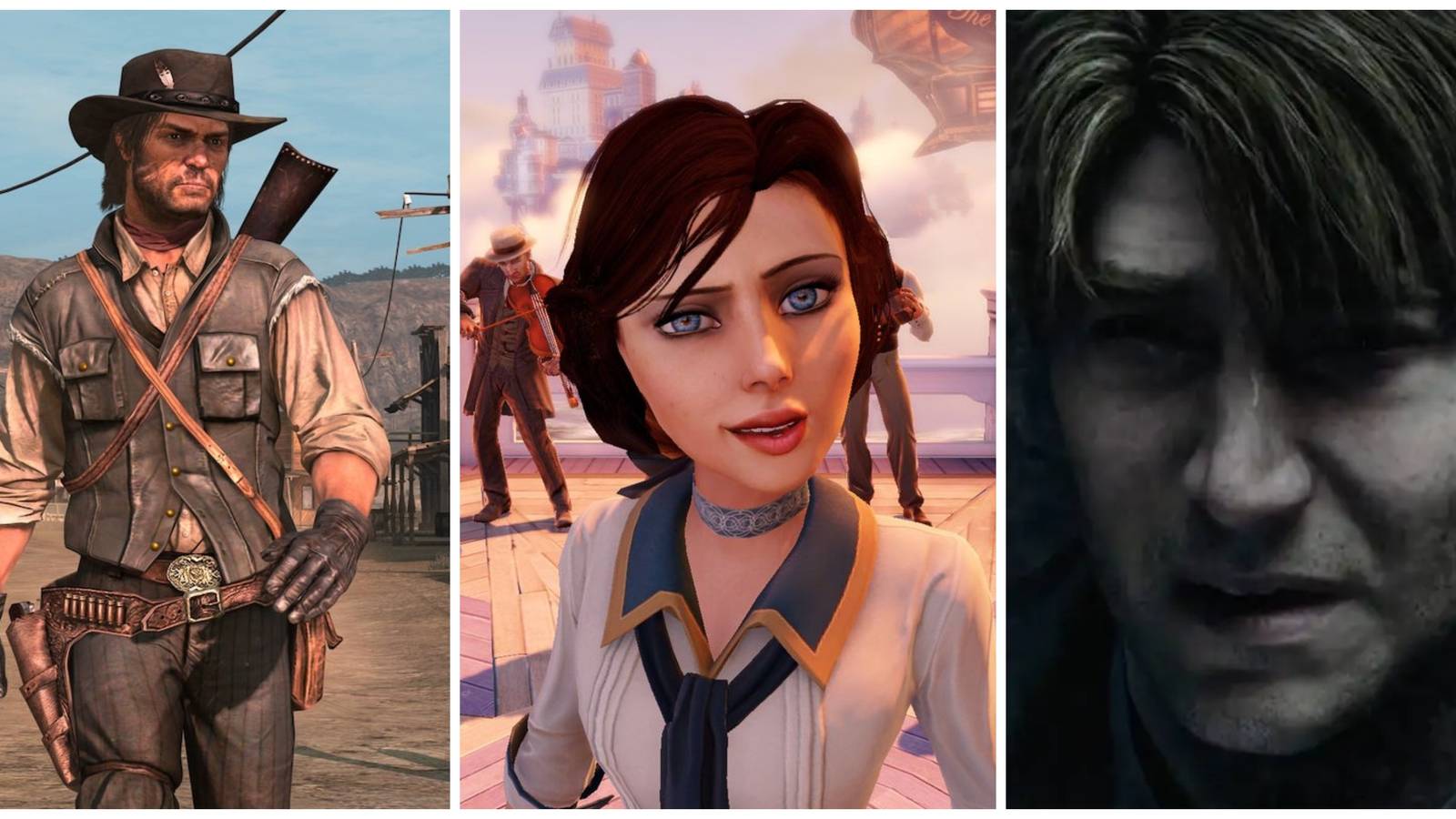 red dead redemption, bioshock infinite, silent hill 2