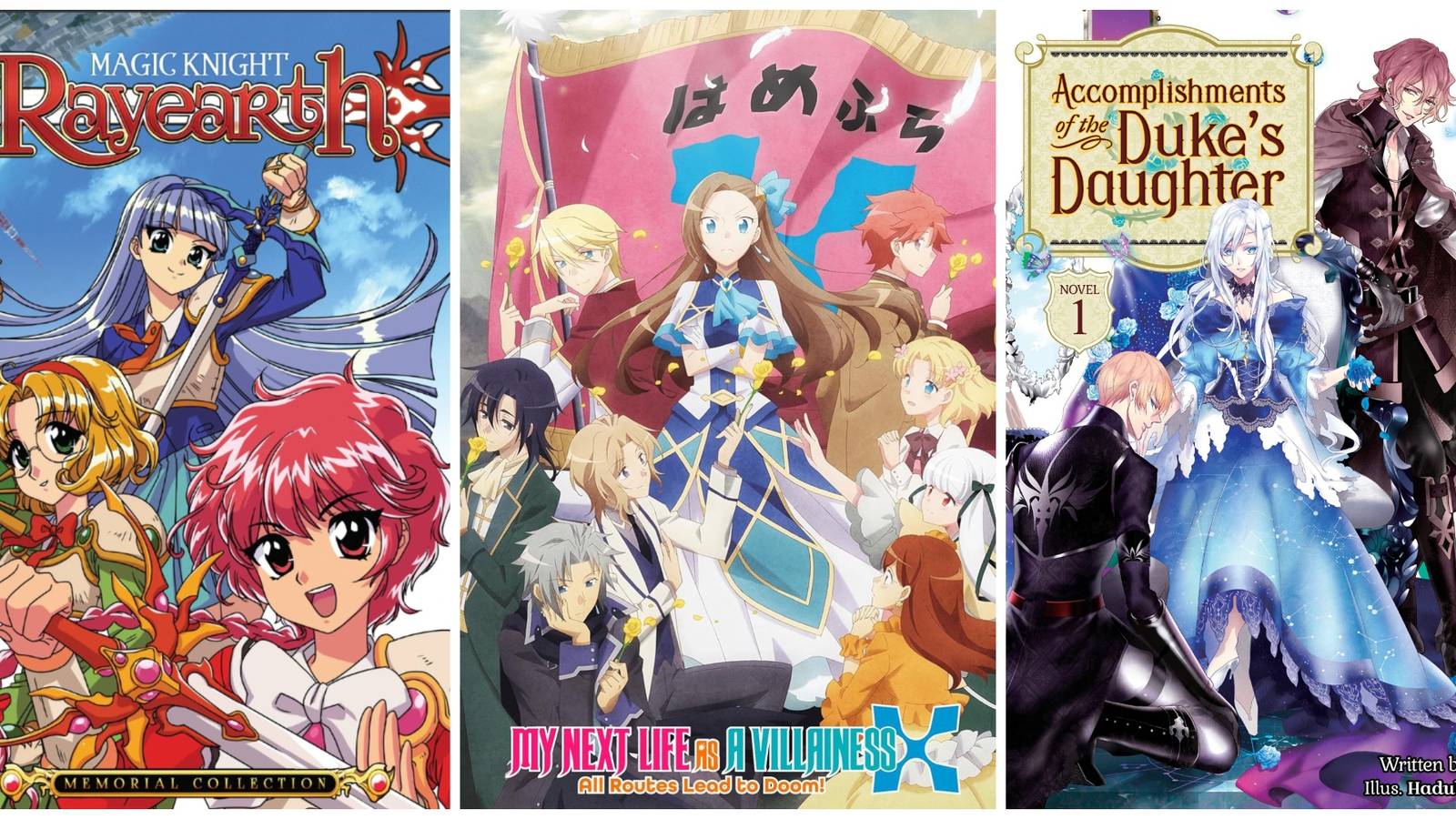 Magic Knight Rayearth, My Next Life as a Villainess, Accomplishments of the Duke's Daughter