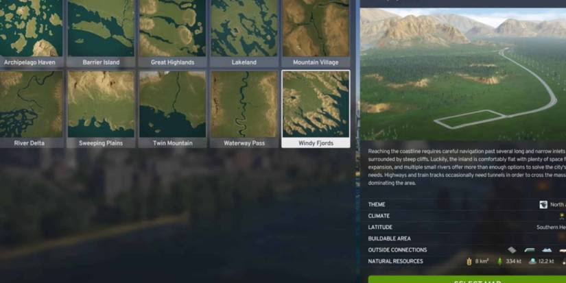 Map Menu on Cities Skylines 2