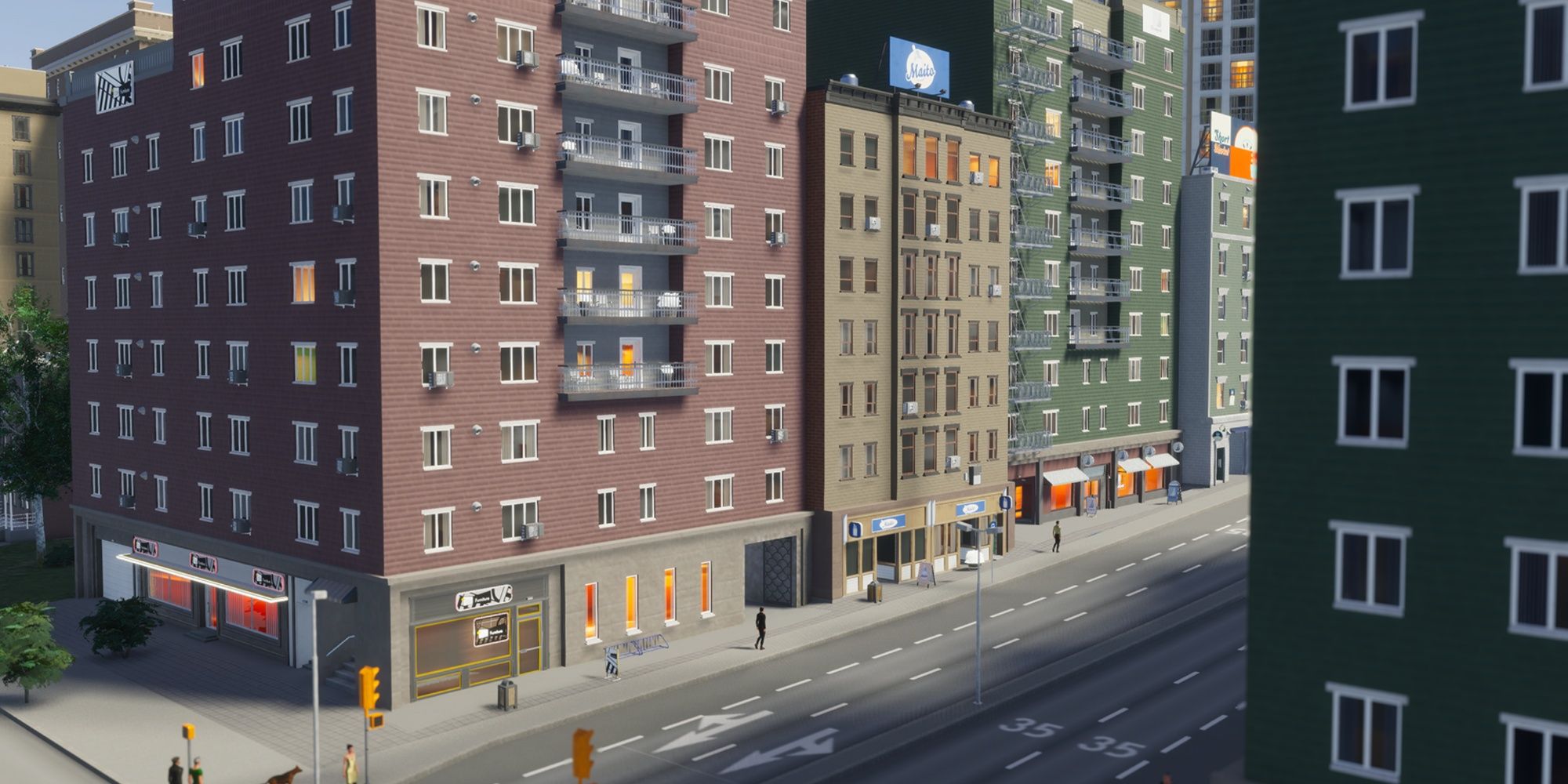Residential area in Cities: Skylines 2