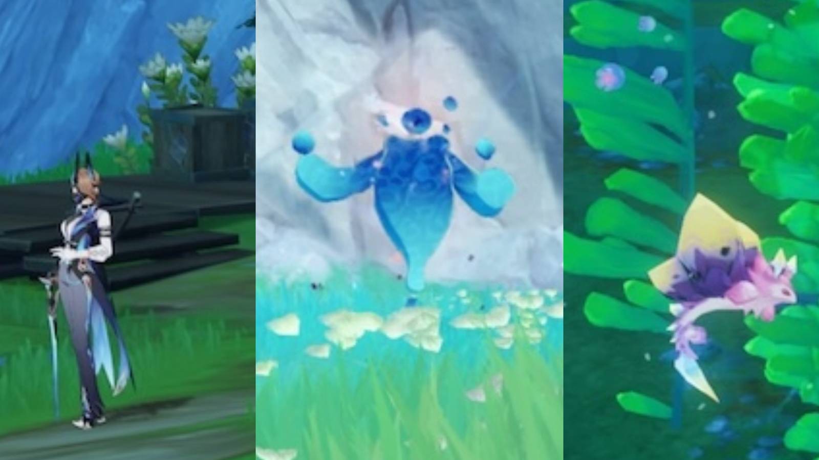 Yseut, Vivianne, and Luachra from Genshin Impact