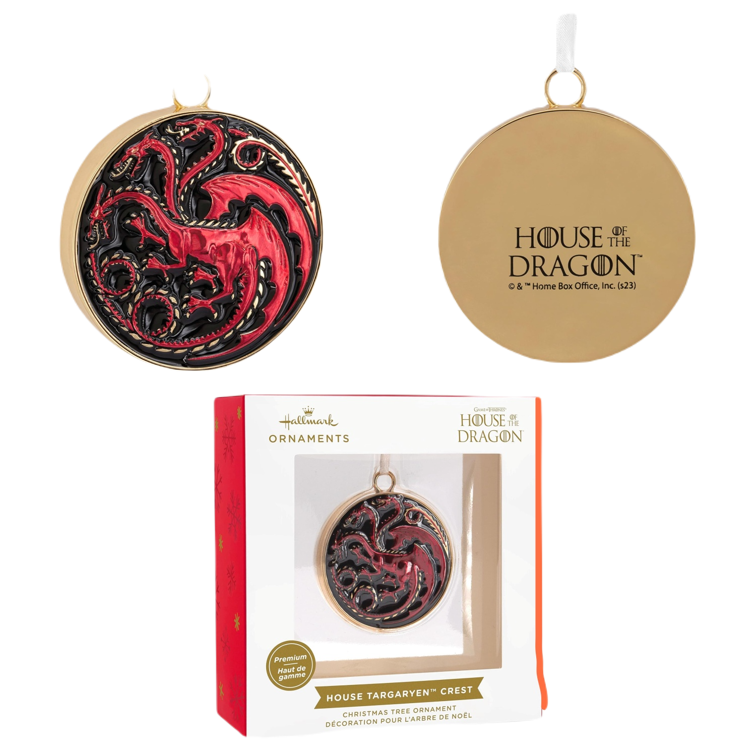 Targaryen Sigil Christmas Ornament