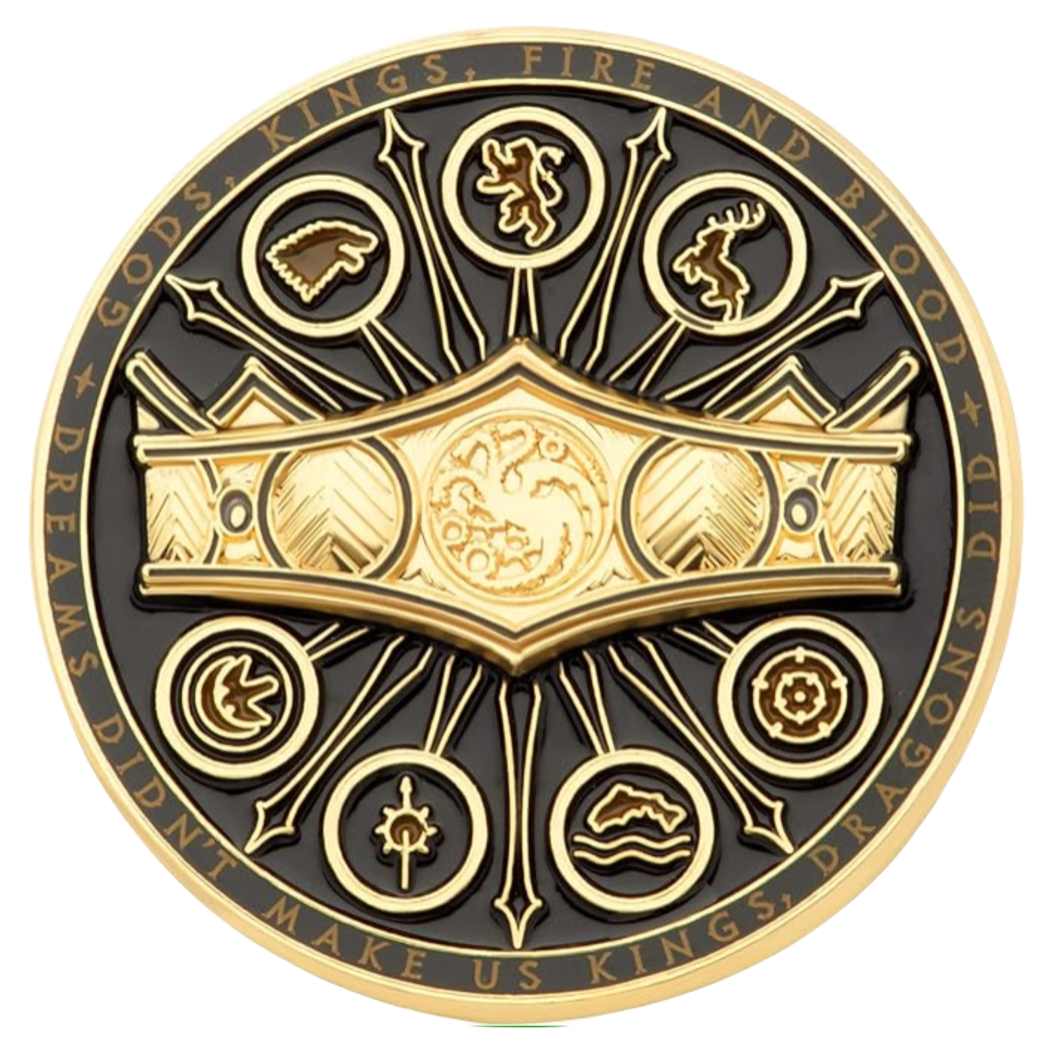 House of The Dragon Golden Crown Pin