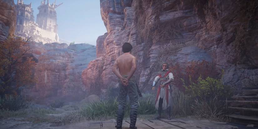 Assassin's Creed: Mirage Basim and Roshan in Alamut