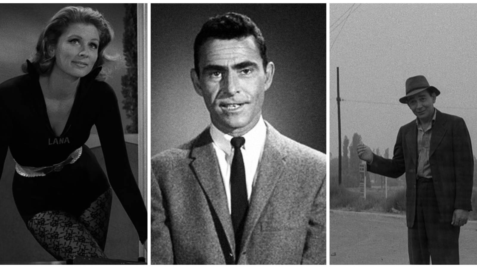 Split image showing screenshots from episodes of The Twilight Zone.
