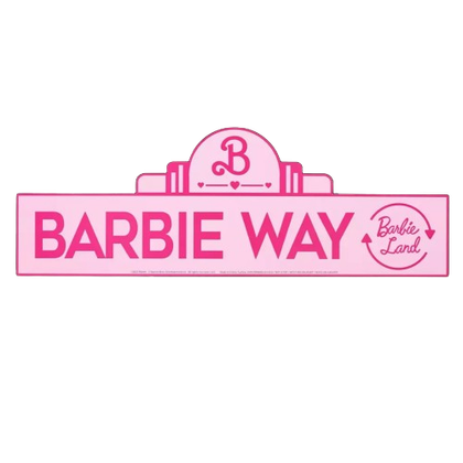 Barbie Street Sign Wooden Wall Art from Hot Topic.