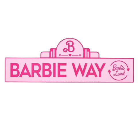 Barbie Street Sign Wooden Wall Art from Hot Topic.
