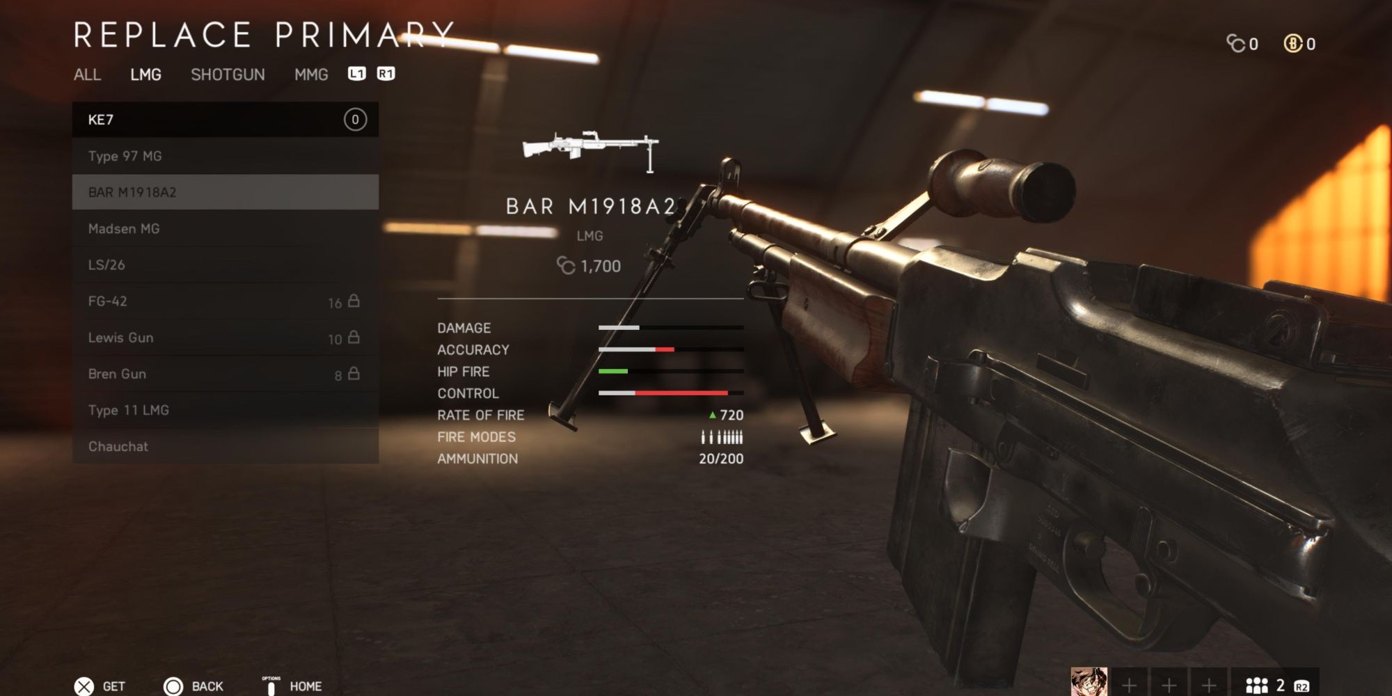 Bar M1918A2 in Battlefield 5