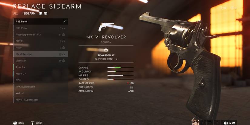 MK VI Revolver in Battlefield 5
