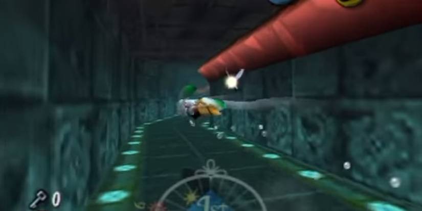 link with the zora mask swimming through the great bay temple