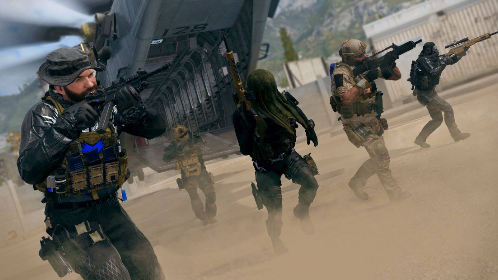 modern warfare 3 characters with guns.