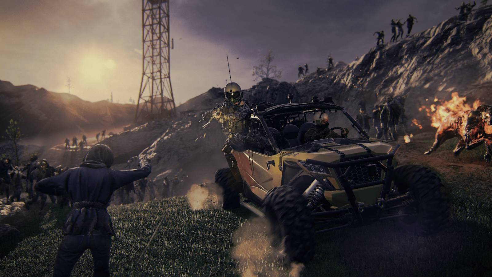 Modern Warfare 3 Zombies promo pic with car
