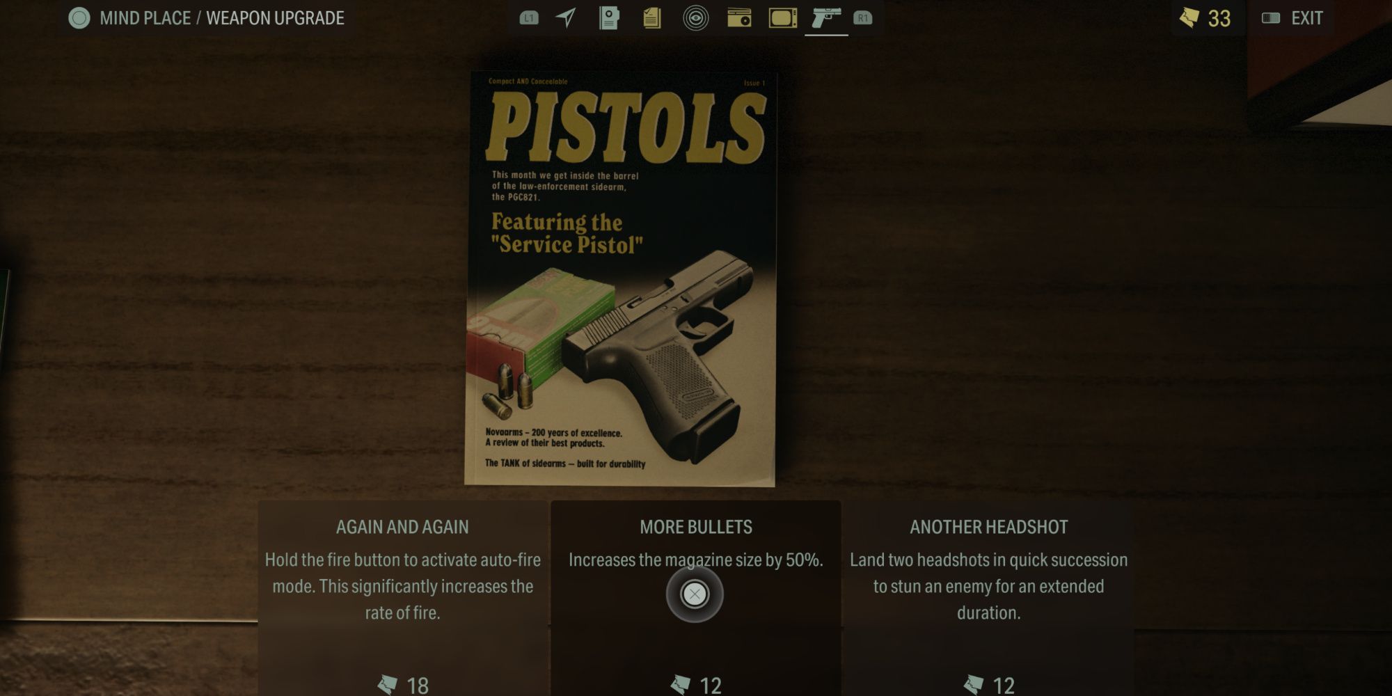 More Bullets gun upgrade in Alan Wake 2