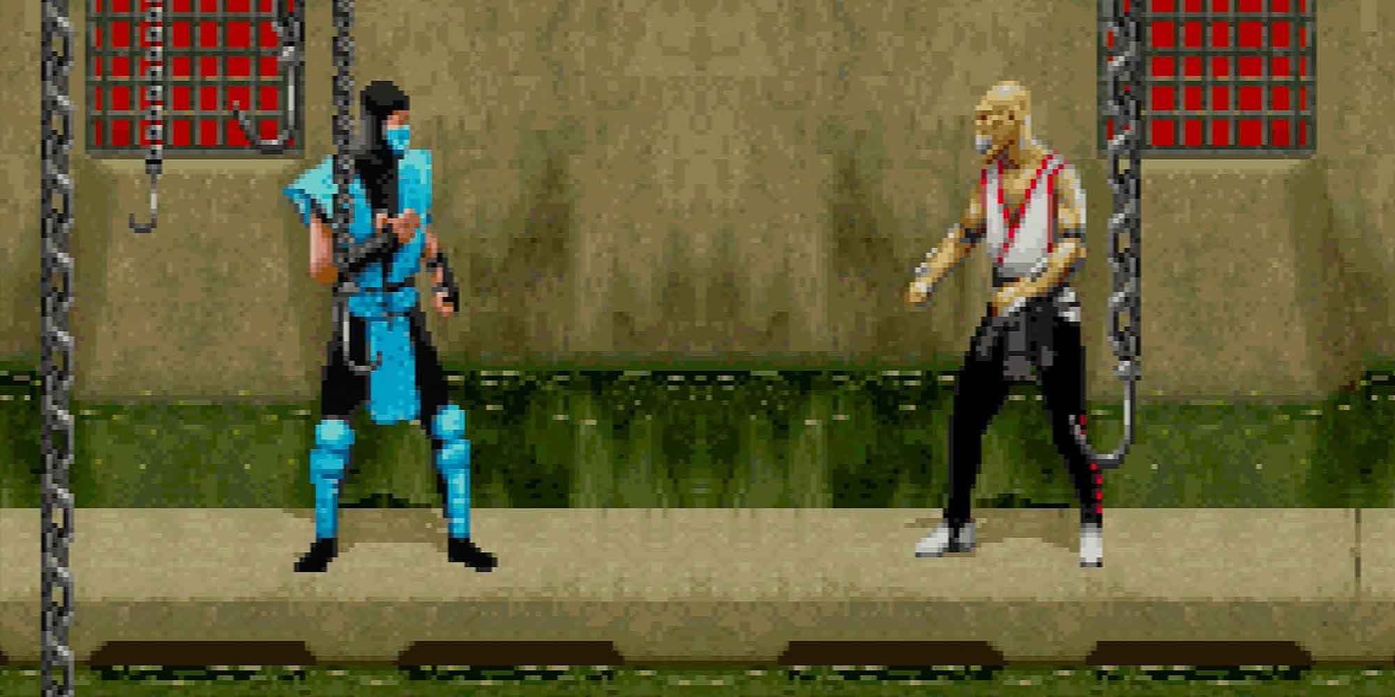 Sub Zero versus Baraka Mortal Kombat 2 SNES