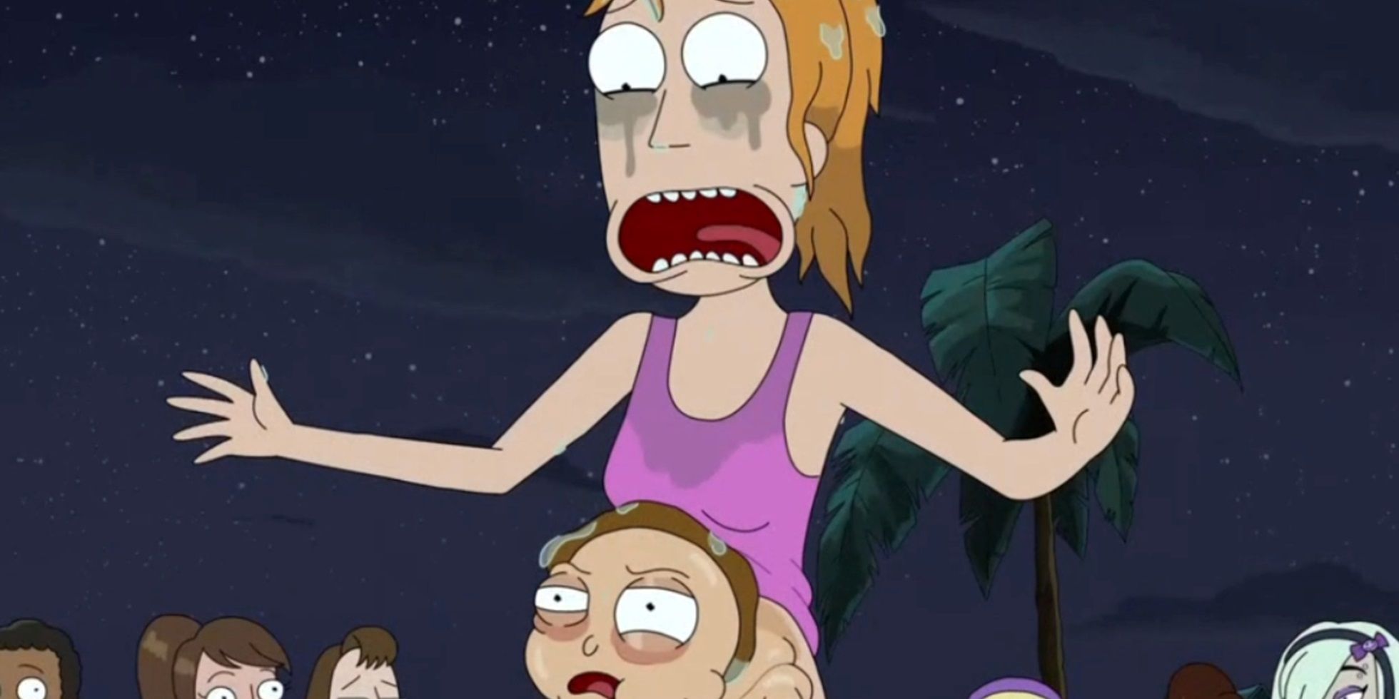 Morty and Summer turn into Kuato from Total Recall in Rick and Morty