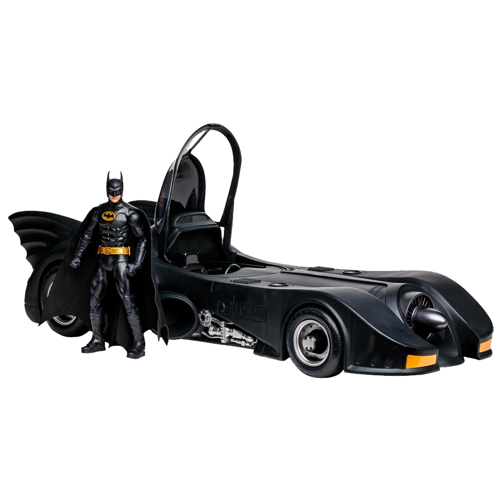 Movie and TV action figure 2023 Batman and Batmobile Gold Label 2 pack