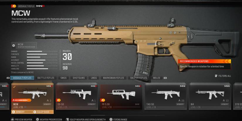 mcw weapon in modern warfare 3 and warzone.