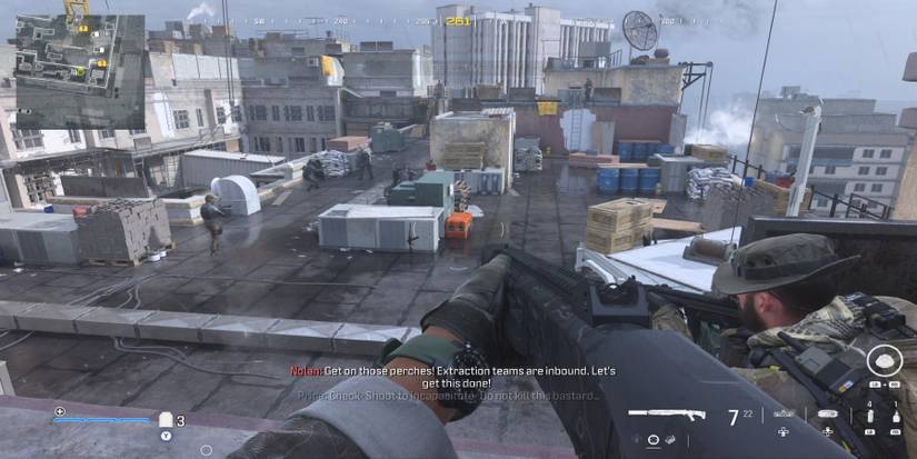 mw3 - highrise supply crates - roof g3 1